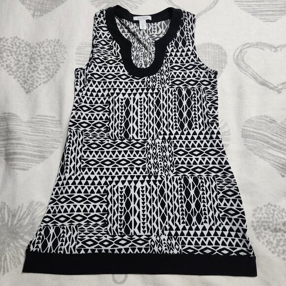White House Black Market Sz L Casual Shift Dresss - Picture 1 of 4